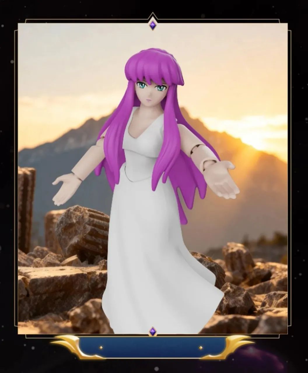 Saint Seiya Saori Kido Action Figure 11 cm NOVO - Hobbies e