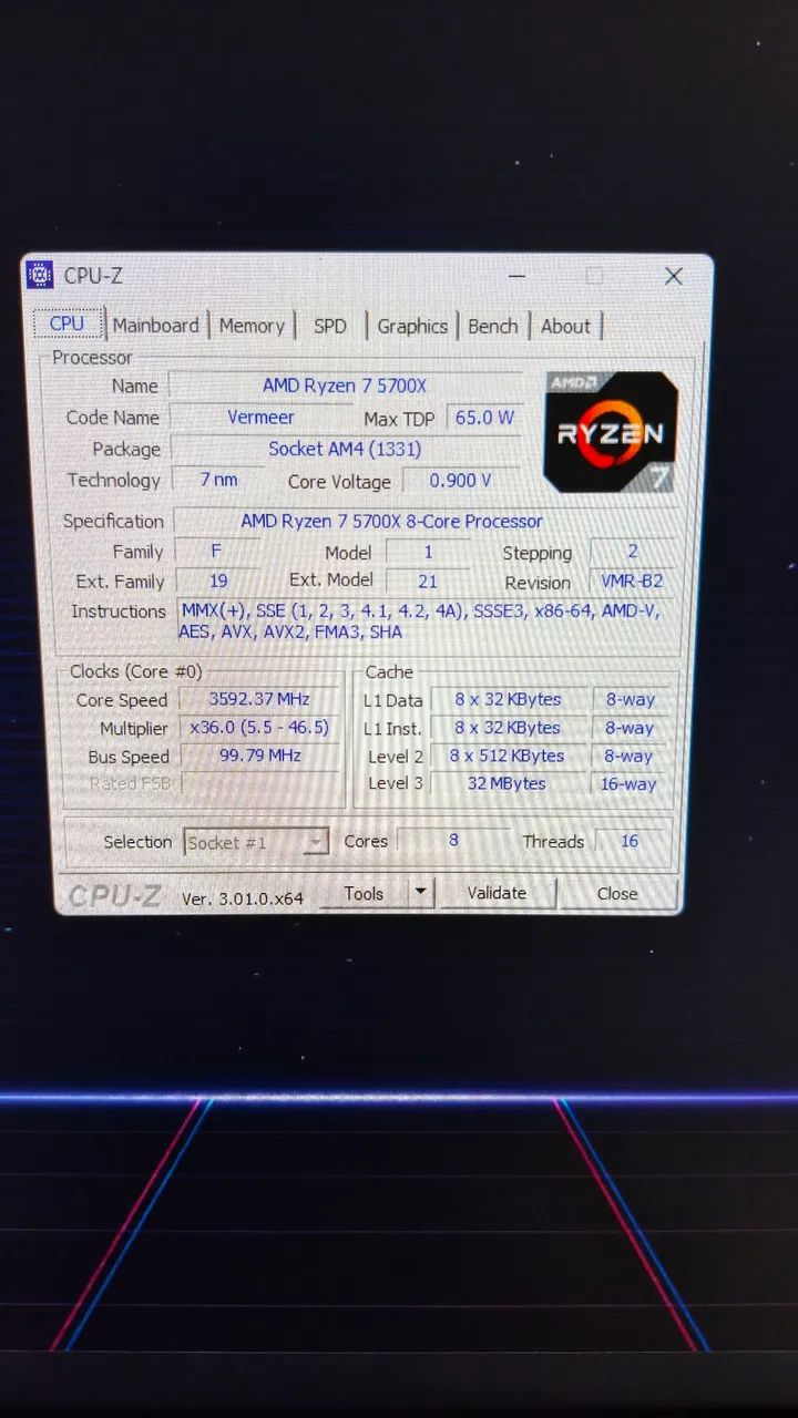 Processador Ryzen 7 5700x  - Foto 4