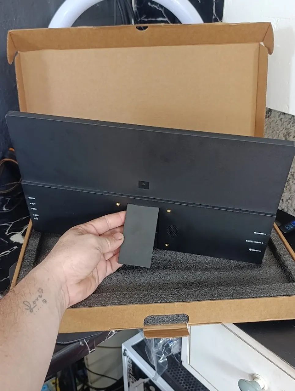 Monitor portátil de 15,6 polegadas, Conectividade USB-C HDMI Full HD 1080P - Foto 2