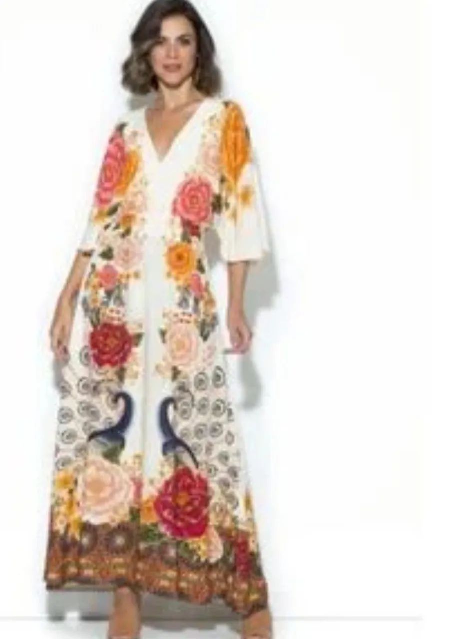 Vestido Farm pavão m - Foto 4