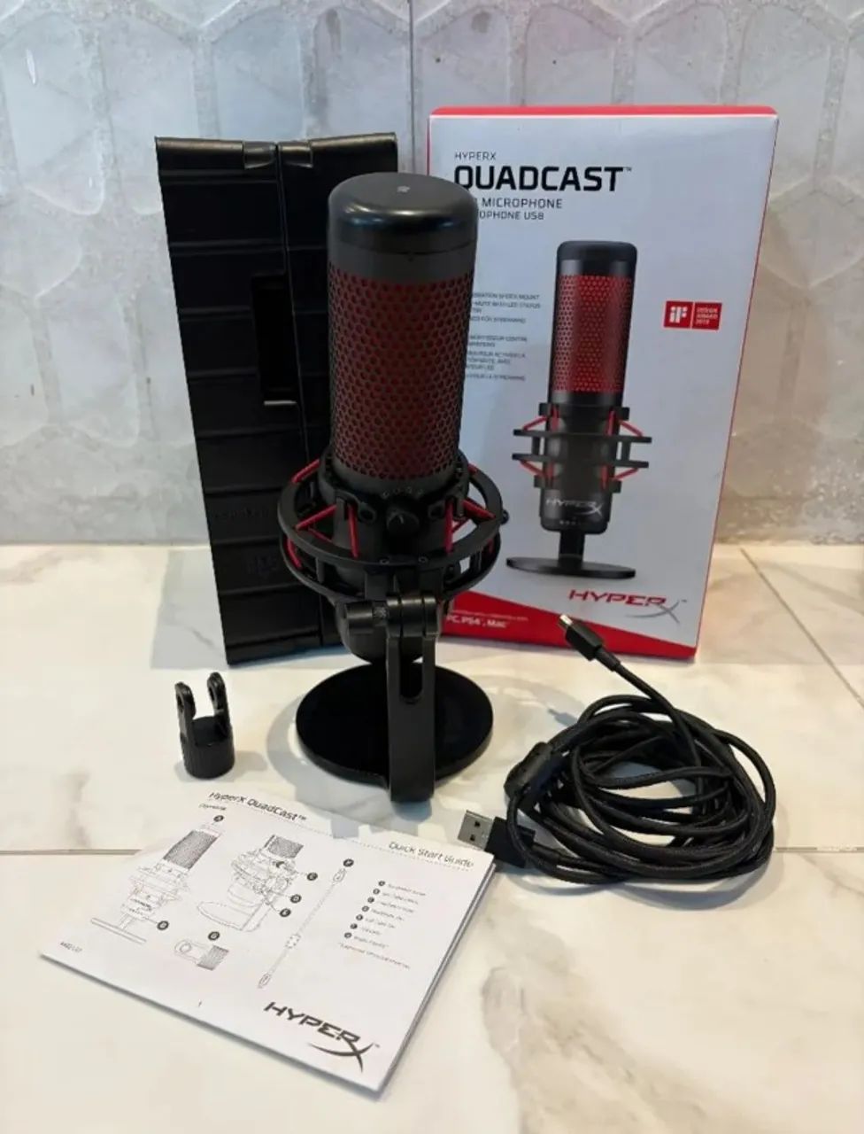 Microfone HyperX QuadCast Original USB Gamer Streaming - Foto 3