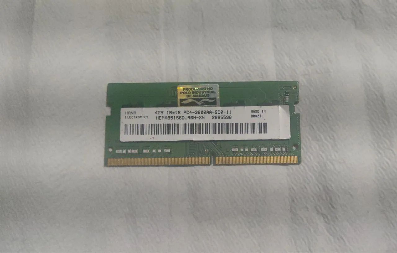 SK hynix 4GB DDR4 3200MHz RAM Memory, SO-DIMM Notebook Laptop PC4-25600