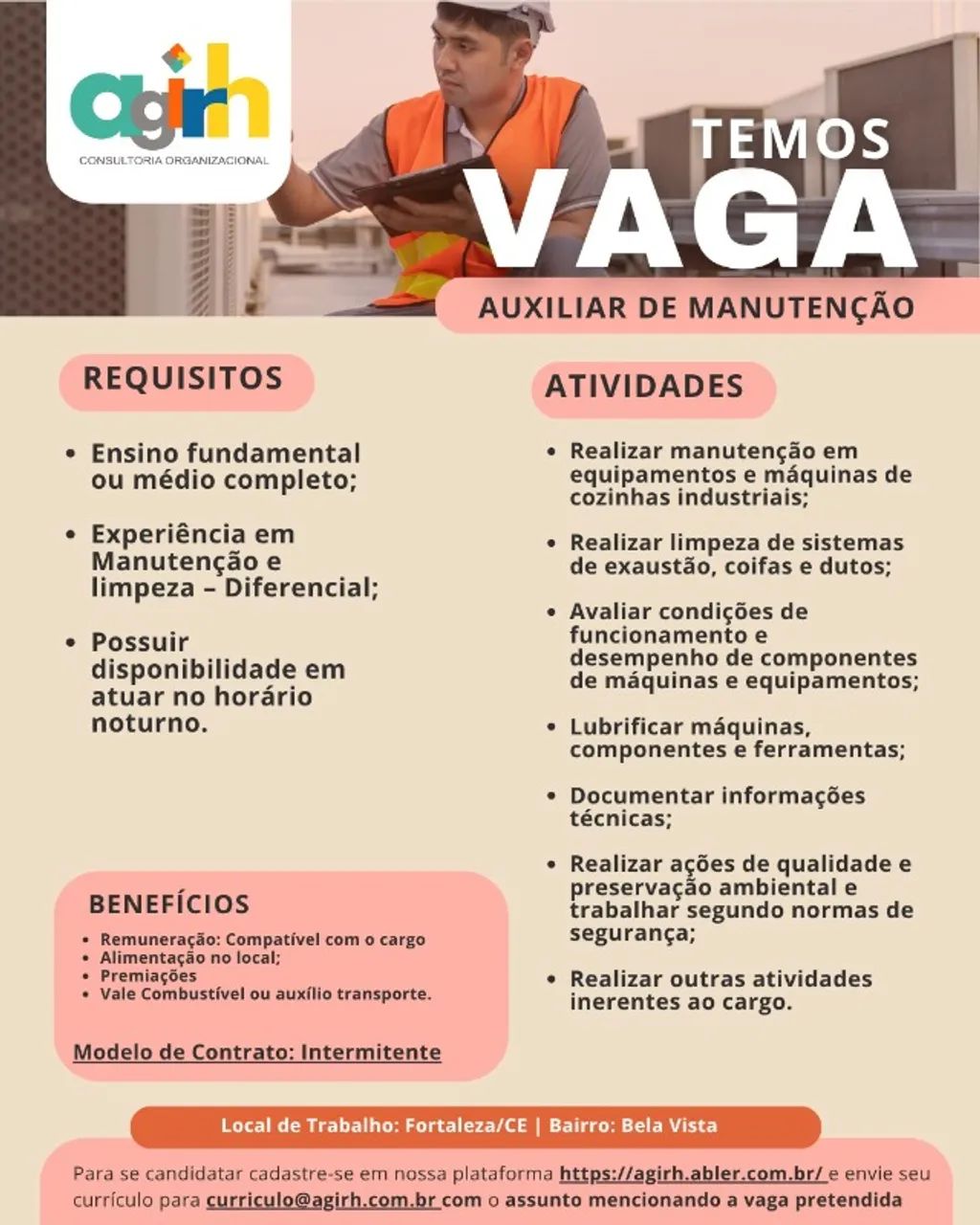 AUXILIAR DE MANUTENÇÃO