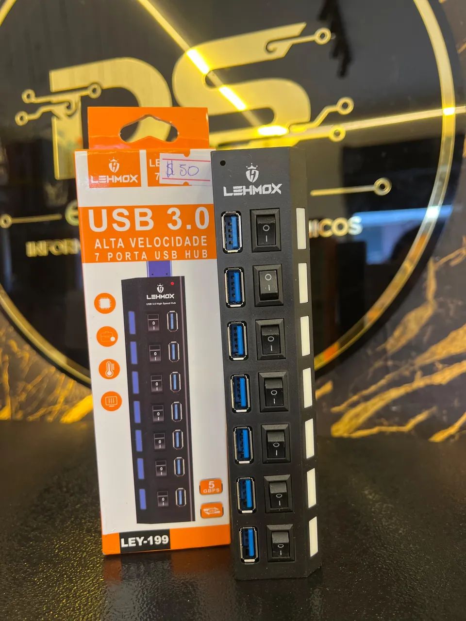 Extensor USB com 7 portas 