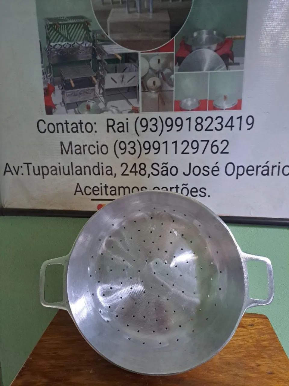 Escorredor grande de alumínio 