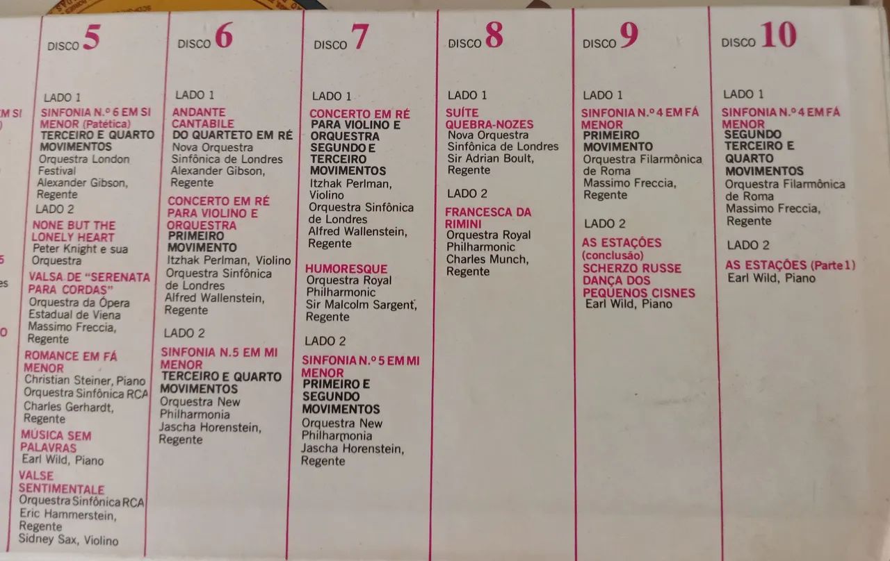 DISCO VINIL LUXO TCHAIKOVSKY - READER'S DIGEST RCA (10 LPS) - Foto 2