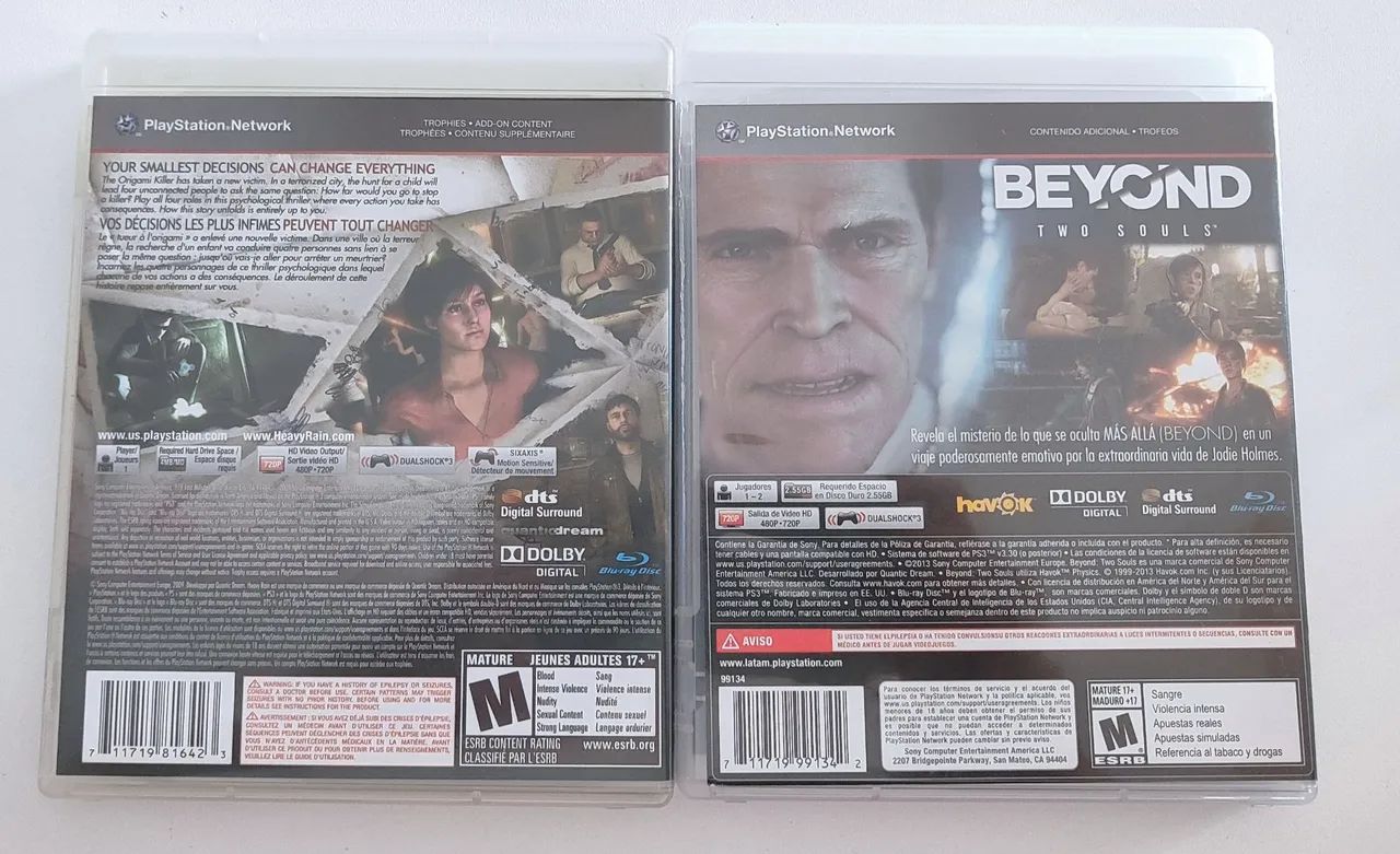 Jogos Heavy Rain + Beyond Two Souls - Foto 2