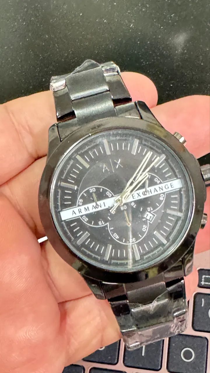Relógio Armani todo feito em aço inoxidável  - Foto 5