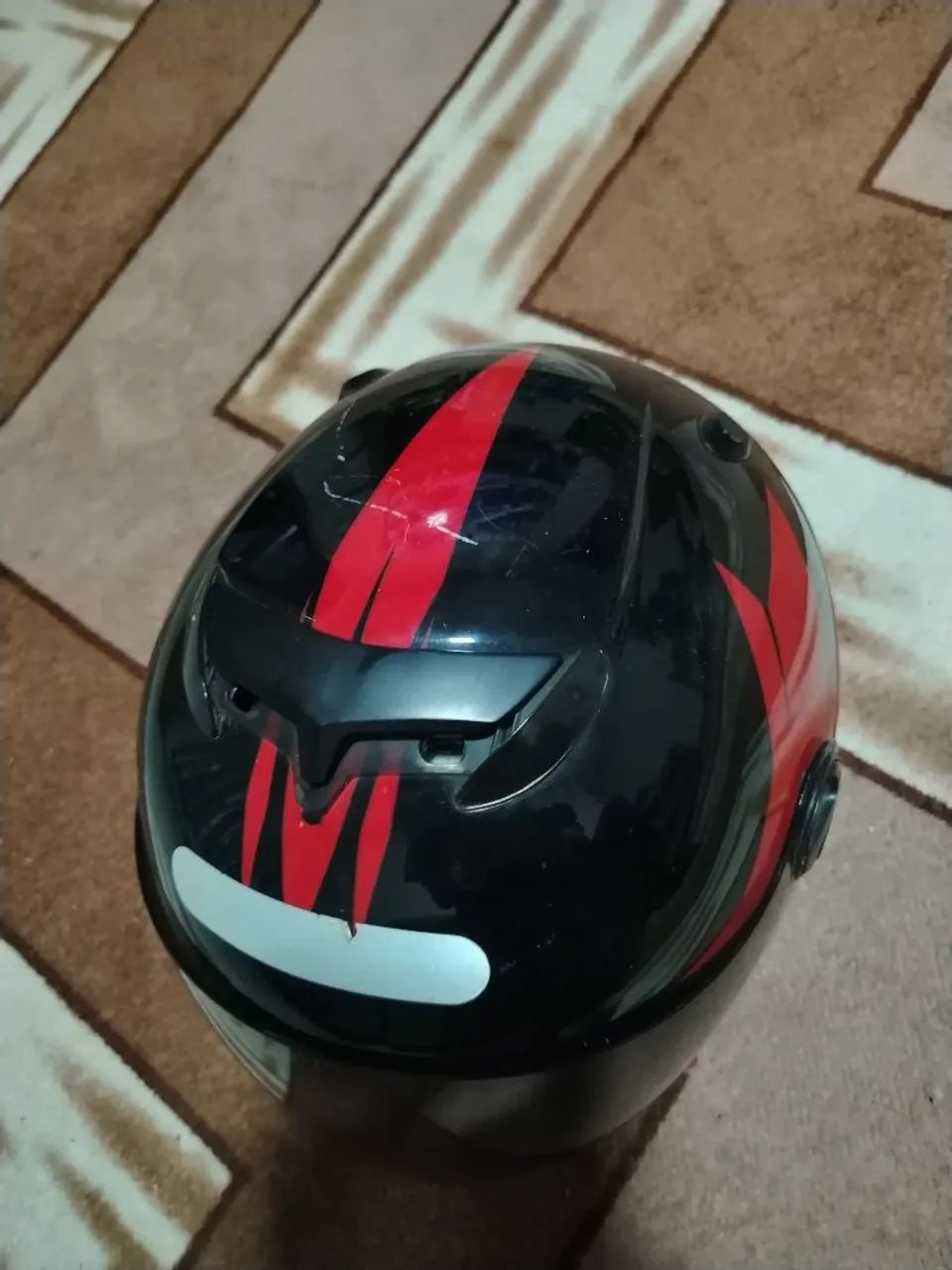 Capacete aberto com dupla viseira seminovo - Foto 2
