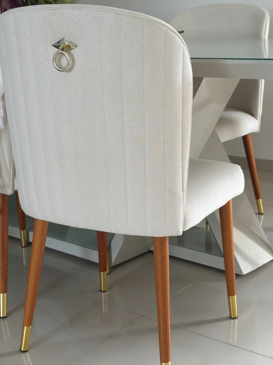 Cadeira de Sala de Jantar Luxo 