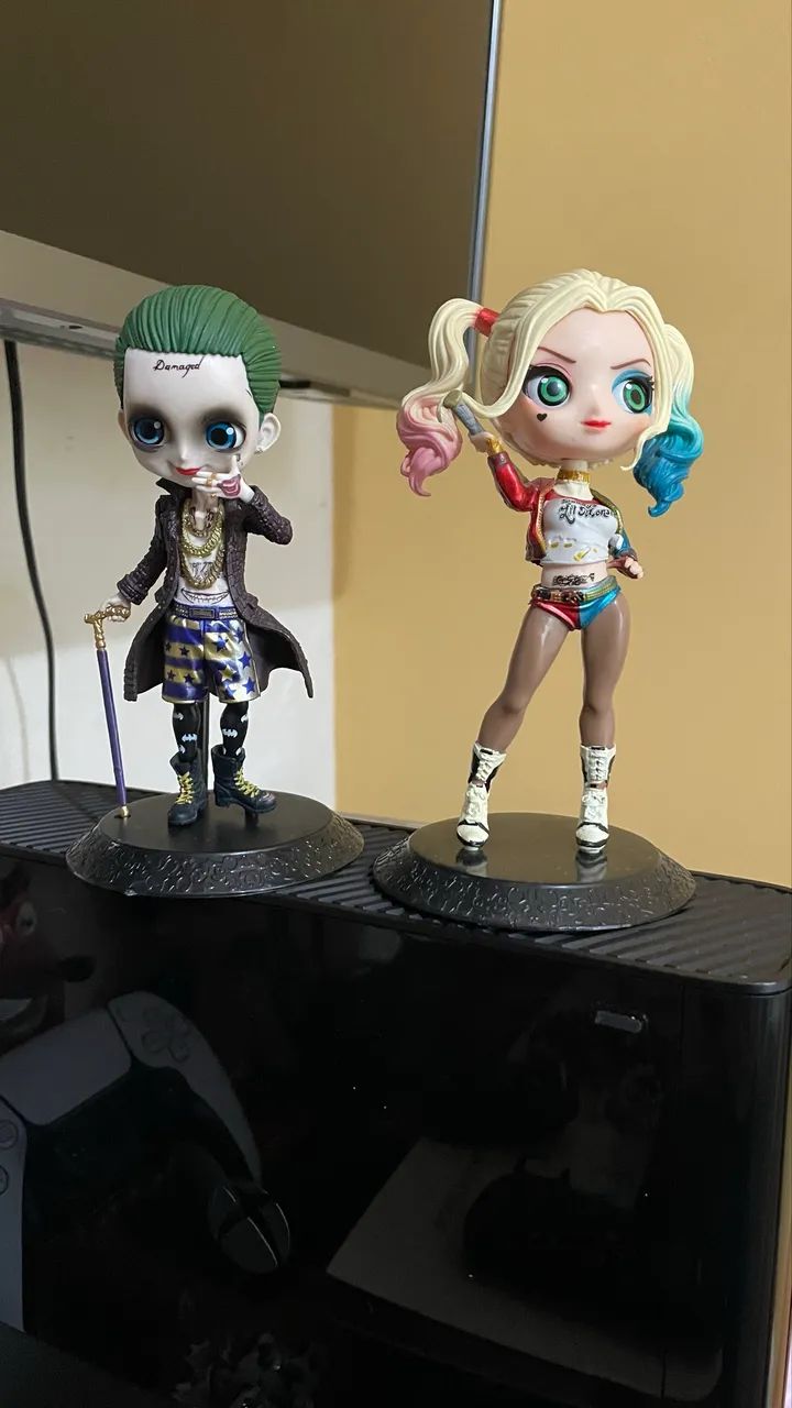  Action Figure Arlequina Esquadrão Suicida + Coringa Joker - Foto 3
