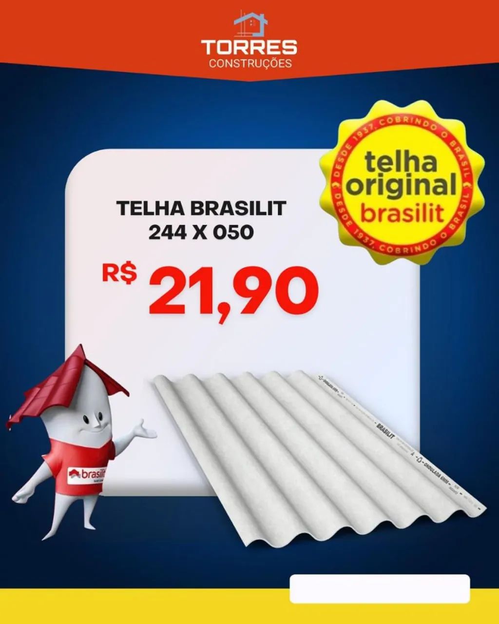 TELHAS MARCA BRASILIT
