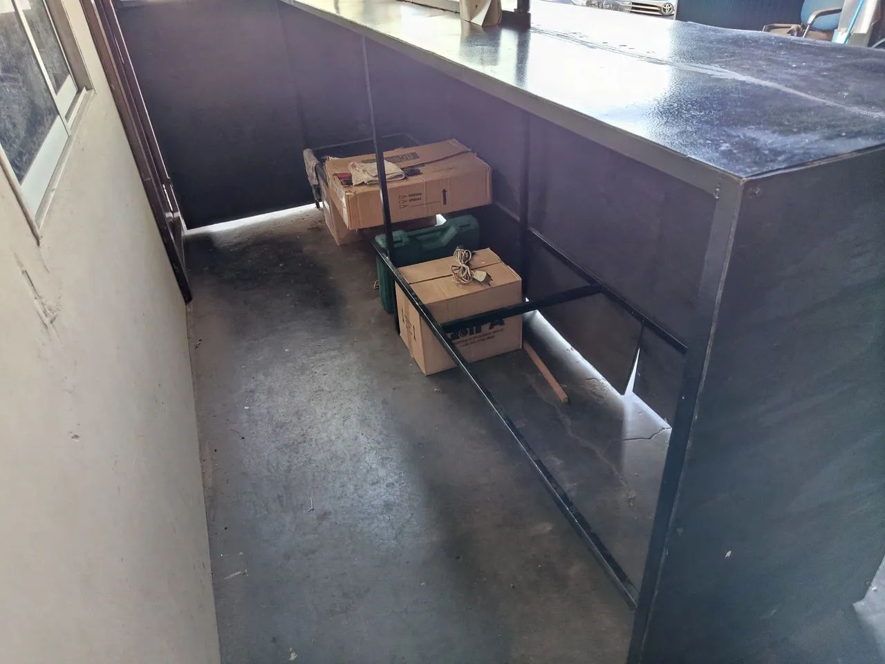 Bancada em metal e madeira - Foto 3