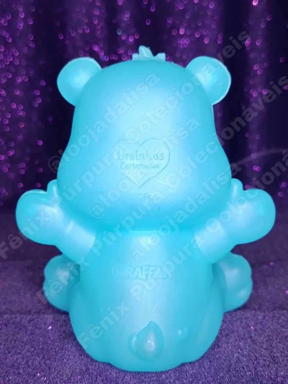 Luminária Ursinhos Carinhosos Giraffas Azul Desejos Estrela Original Lacrado - Foto 4