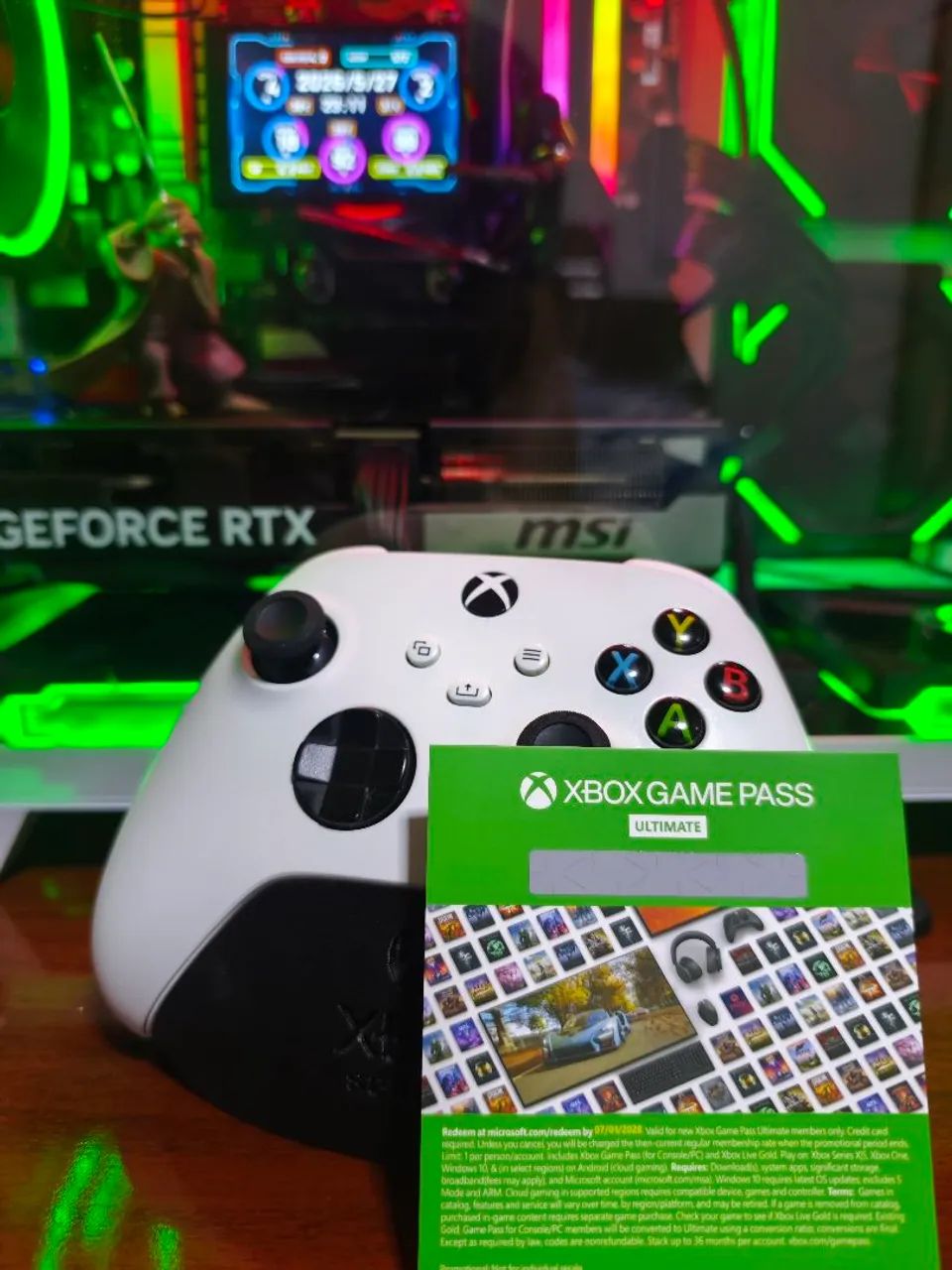 Zero controle Xbox série+ 1 game paSS 30 dias  - Foto 2
