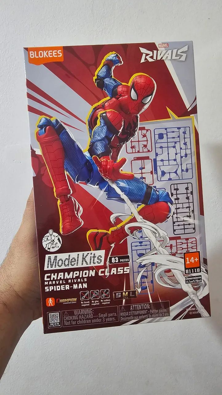 BONECO SPIDER MAN BLOKEES 
