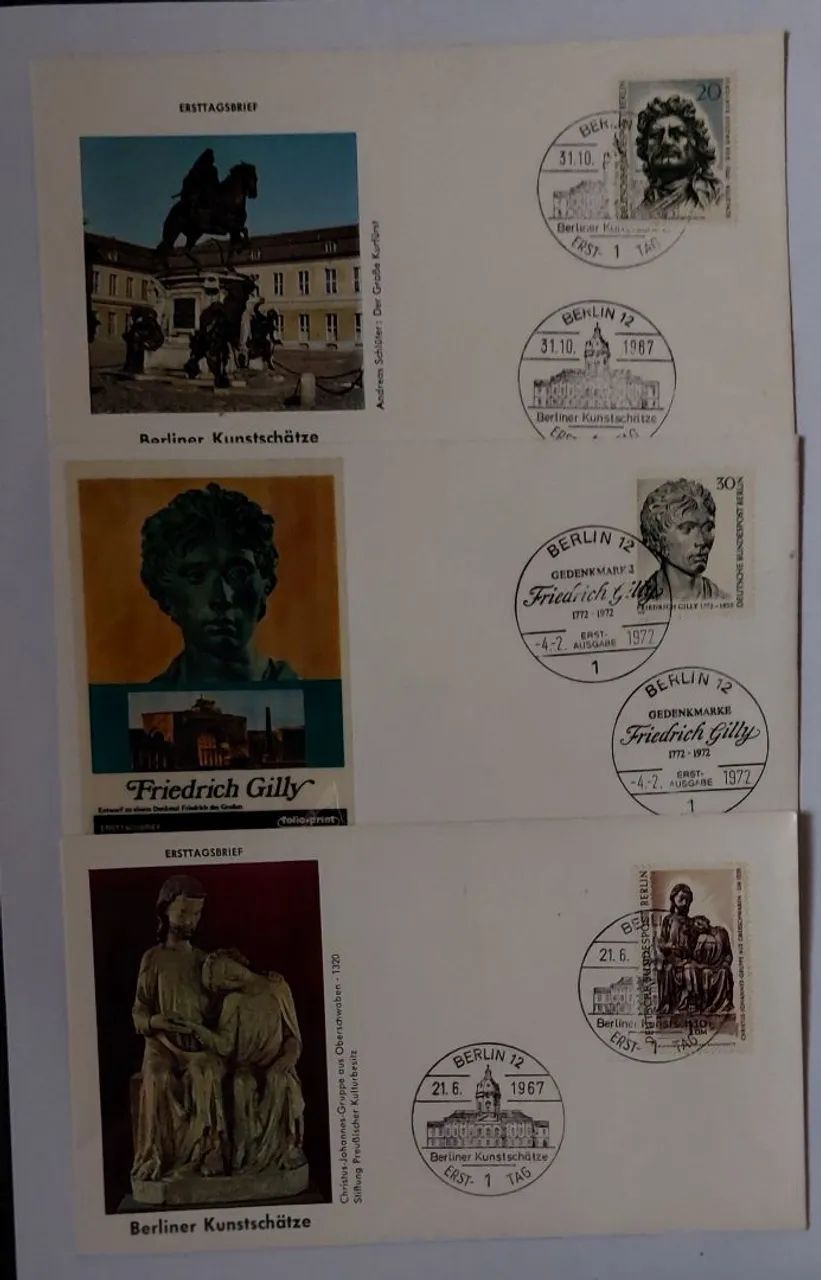 Coleção Selos Berlin 12 envelopes com Selo. - Foto 4