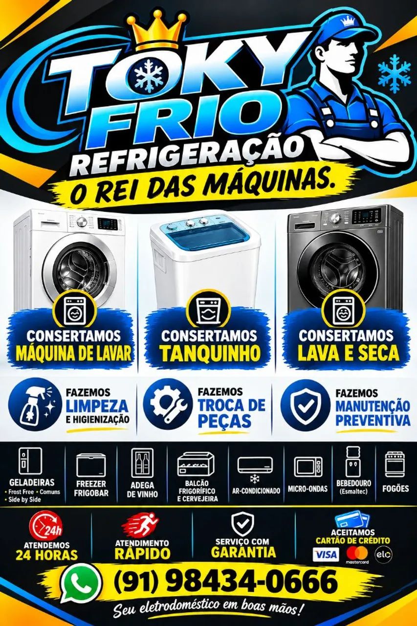 Consertamos máquinas de lavar 