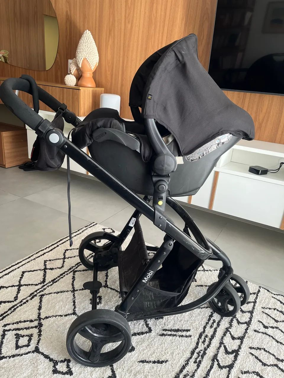 Carrinho Safety First Mobi Trio Preto - Foto 3