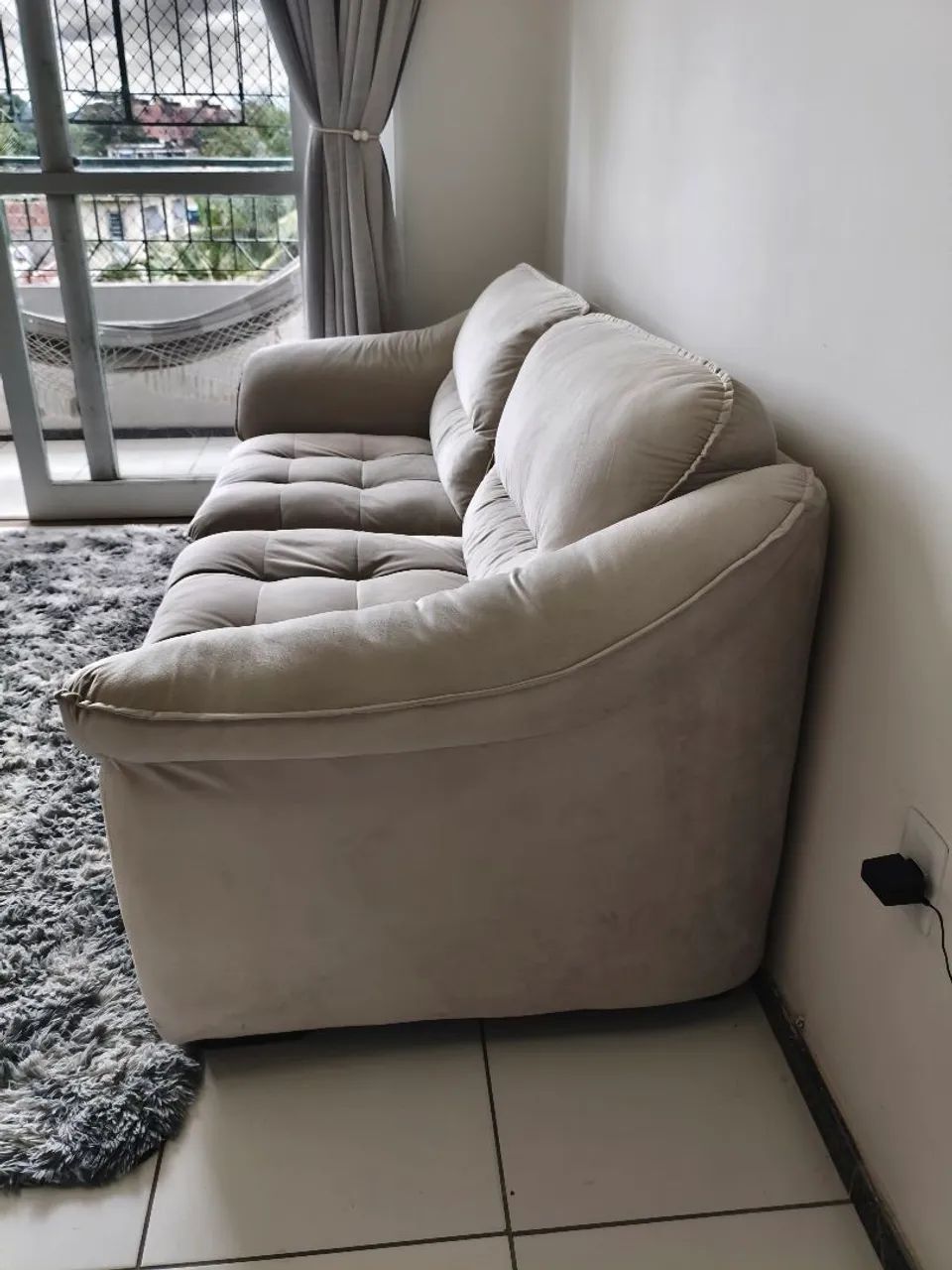 Sofá Veludo 3 lugares Soft Premium  - Foto 3
