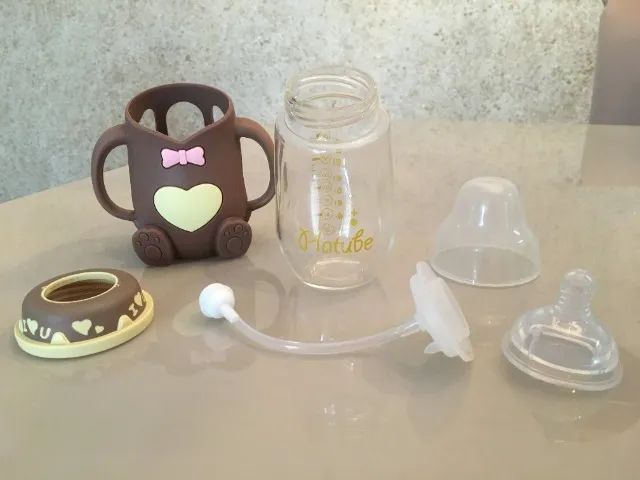 mamadeira de vidro 240ml - Foto 3