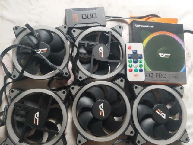 Water Cooler Deepcool + Ventoinhas Rgb Aigo Darkflash Dr12 Pro - Foto 4