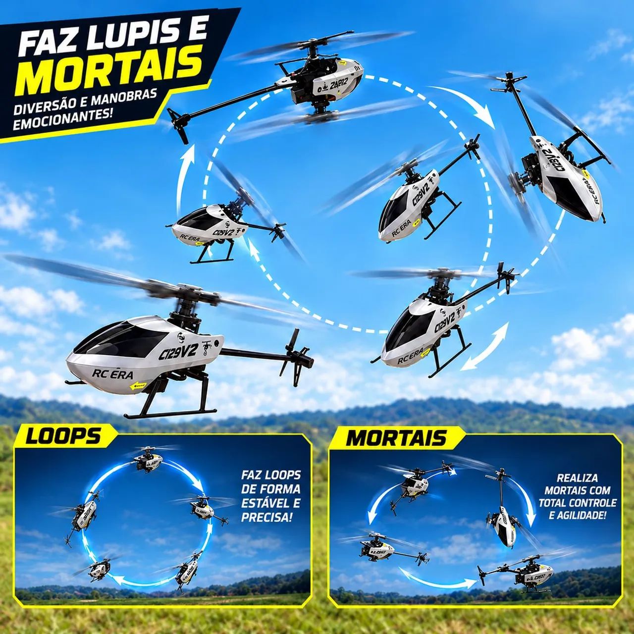 Helicóptero D3 ACROBATICO rc era . Modelo c129 v2 - Foto 2