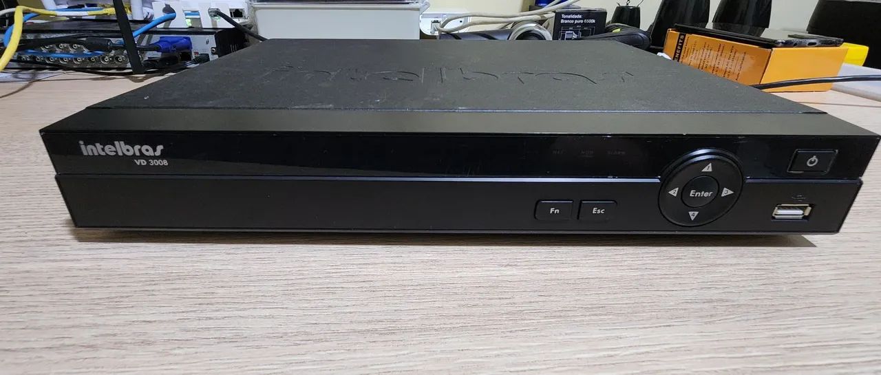 Gravador Digital VD 3008 Intelbras, só pega câmera analógica de resolução até D1