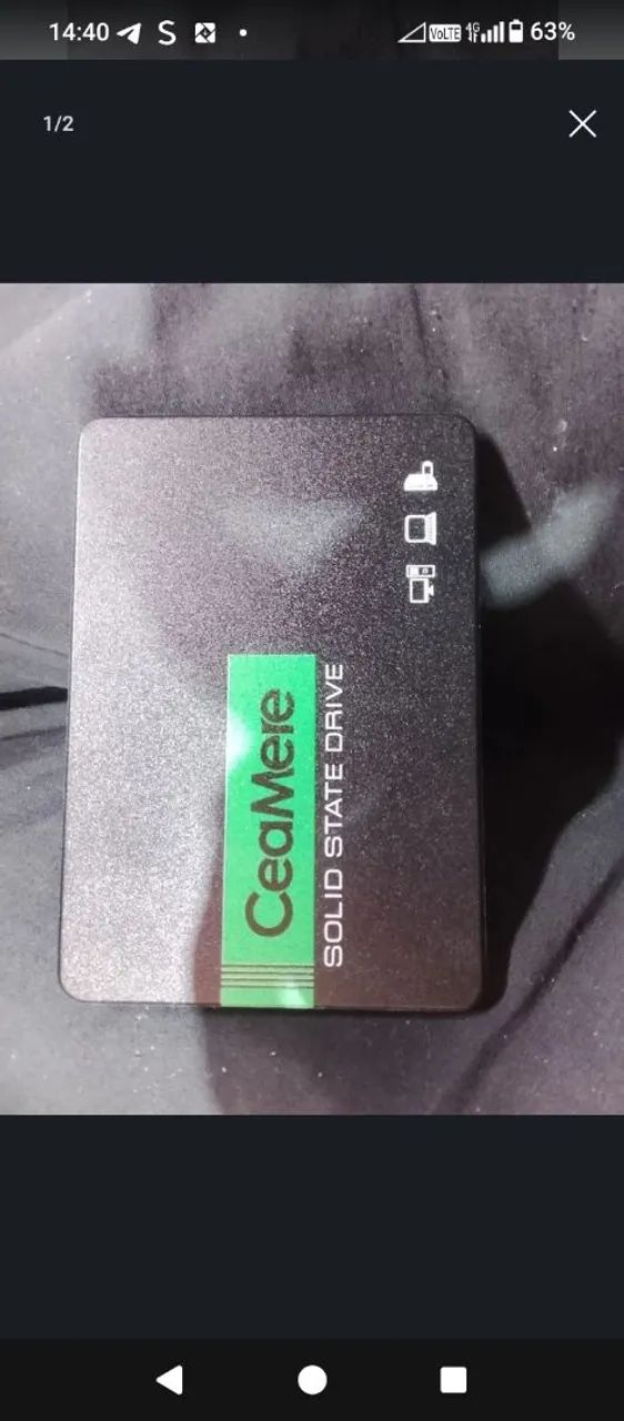 SSD 240 gb funcionando perfeitamente já. Com windows 10 