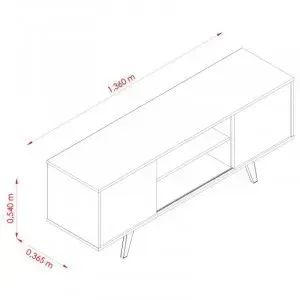 NOVO! Rack Lisboa Cinamomo/Off White - Foto 2