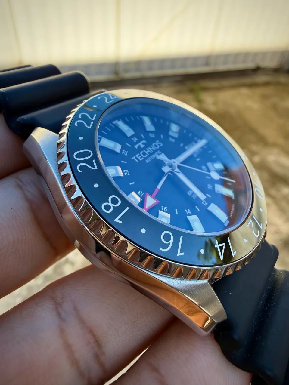 Relógio Automático Masculino Technos GMT Máquina Seiko Edição Limitada.  - Foto 3