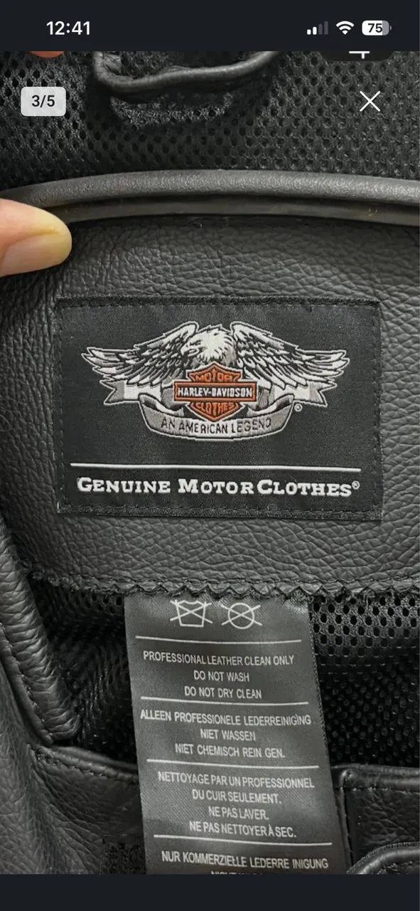 Colete Couro Original Harley Davidson - Genuine Motor Clothes
