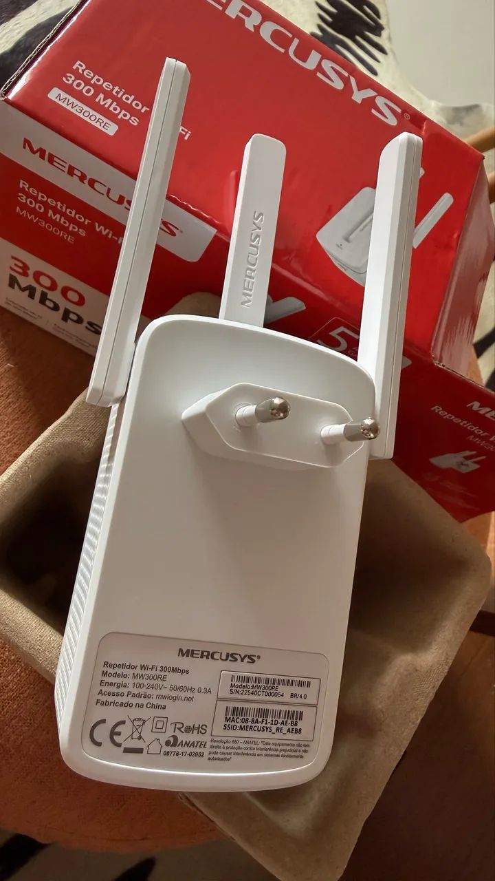 Repetidor de Sinal Wi-Fi Mercusys 300Mbps  - Foto 2