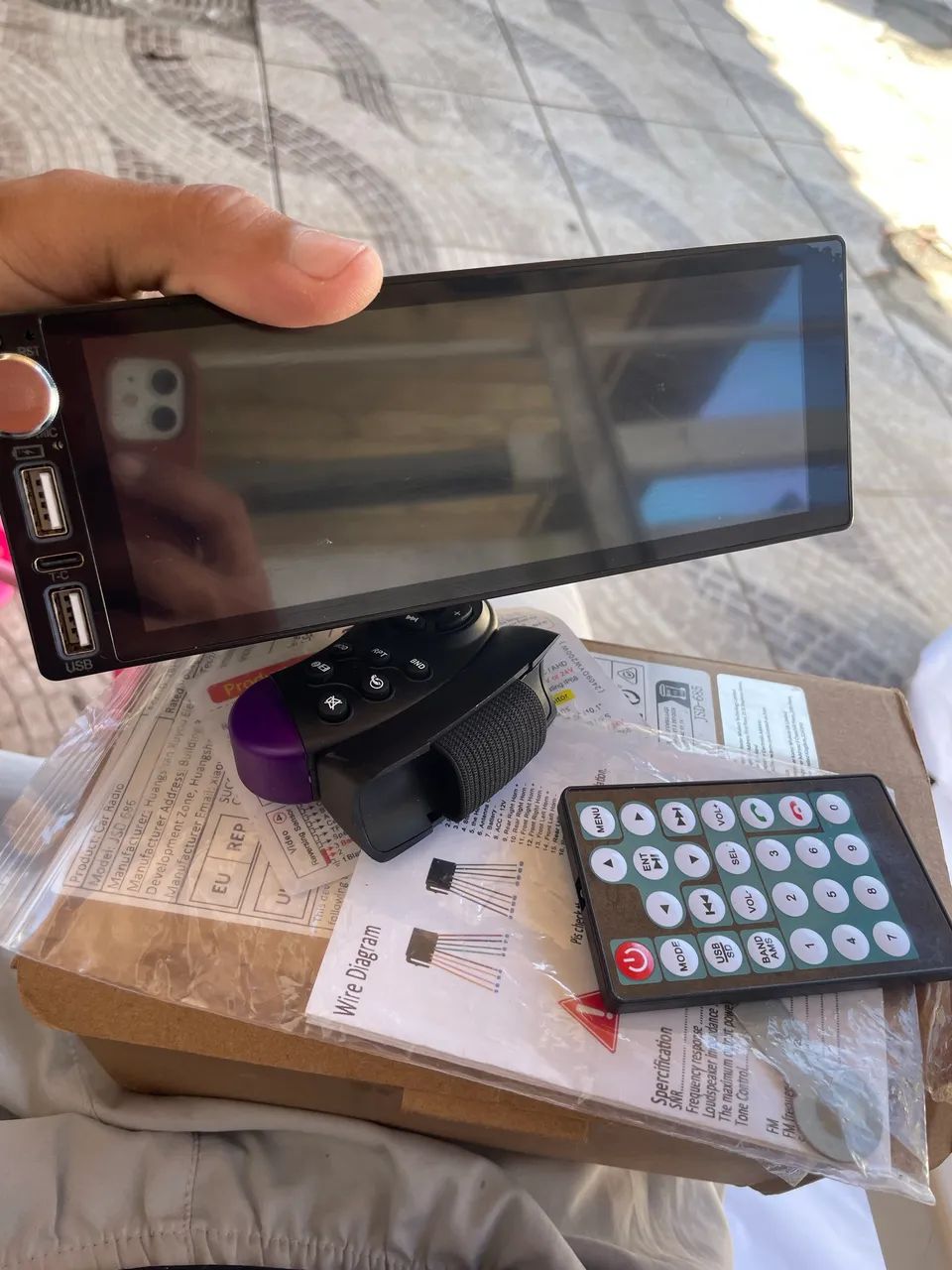 Multimídia 1din CarPlay Android auto  - Foto 3