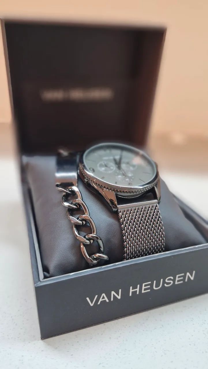 Conjunto Relógio + Pulseira Van Heusen - Foto 4