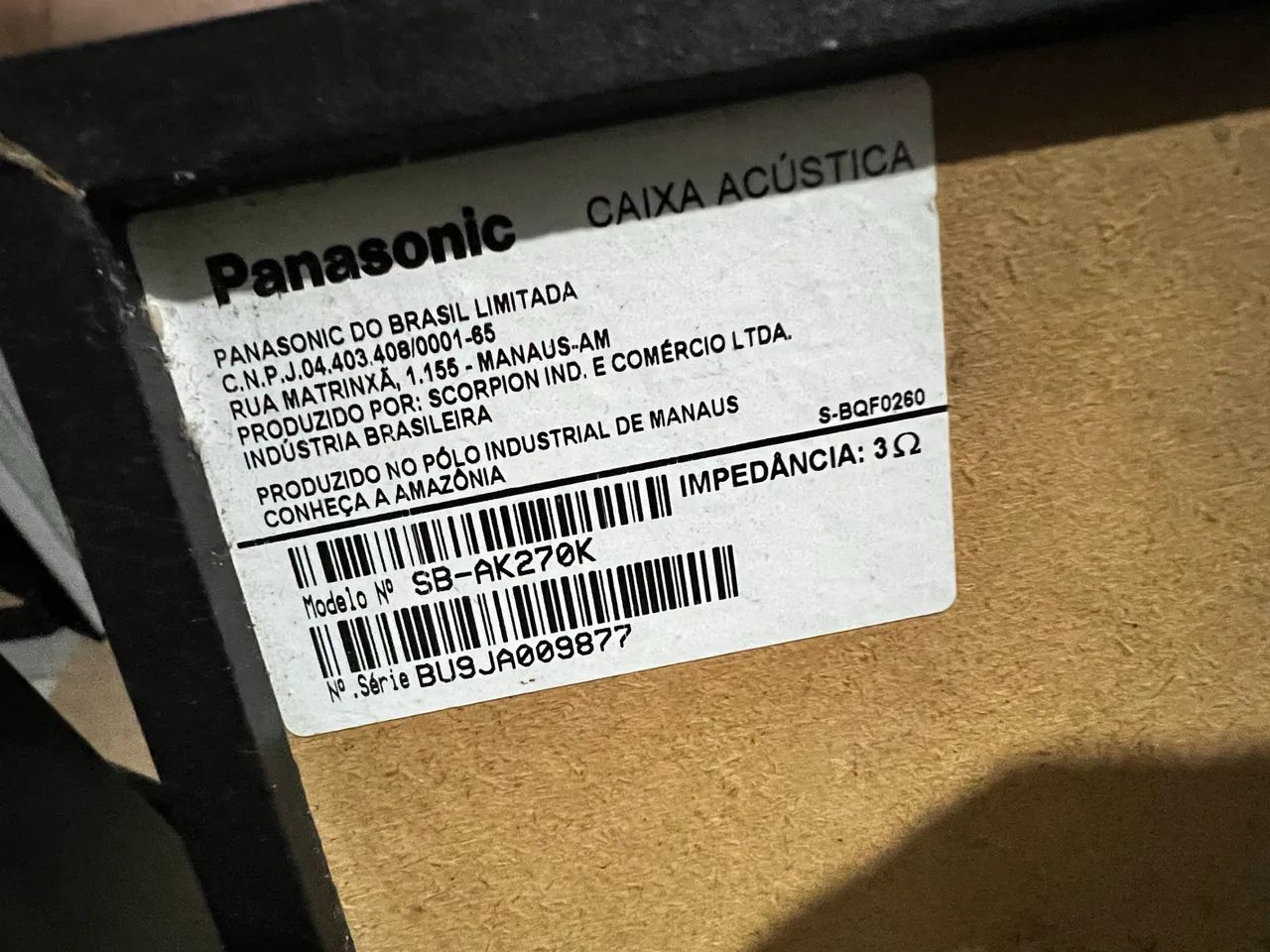Caixa Acústica Panasonic SB-AK270K - Foto 3