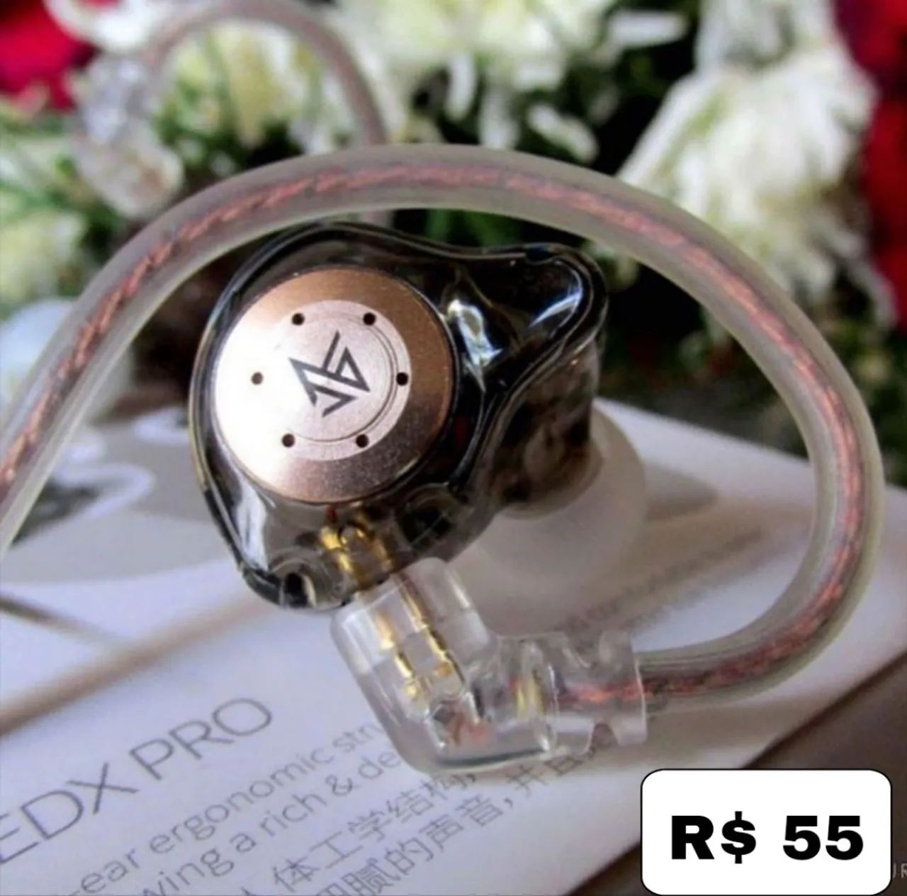 Fone KZ Edx Pro com MIC R$ 55