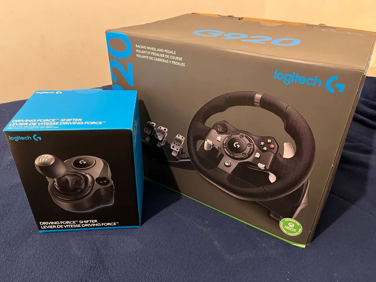 volante logitech g920 e câmbio shifter xbox