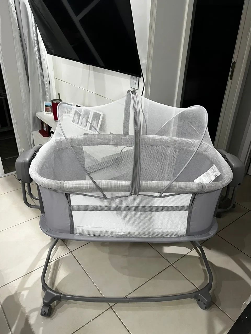 Berço Moisés elétrico - acopla a cama