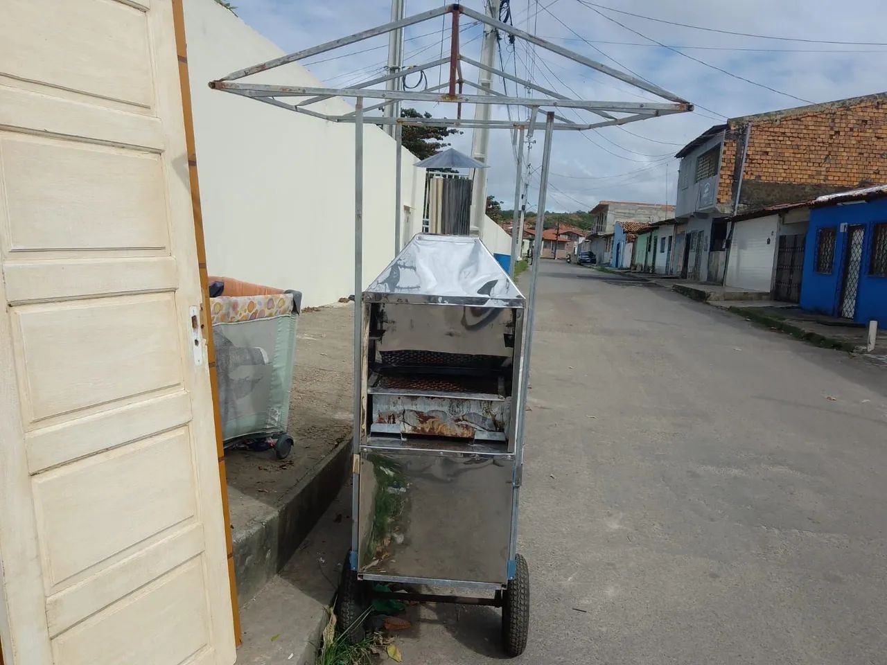 Carro de cachorro quente e churrasco - Foto 3
