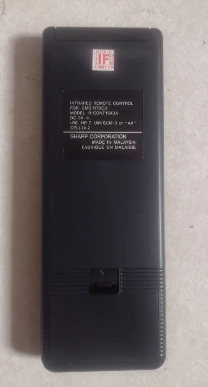 Controle Remoto Som Sharp CMS-R70 - Foto 2