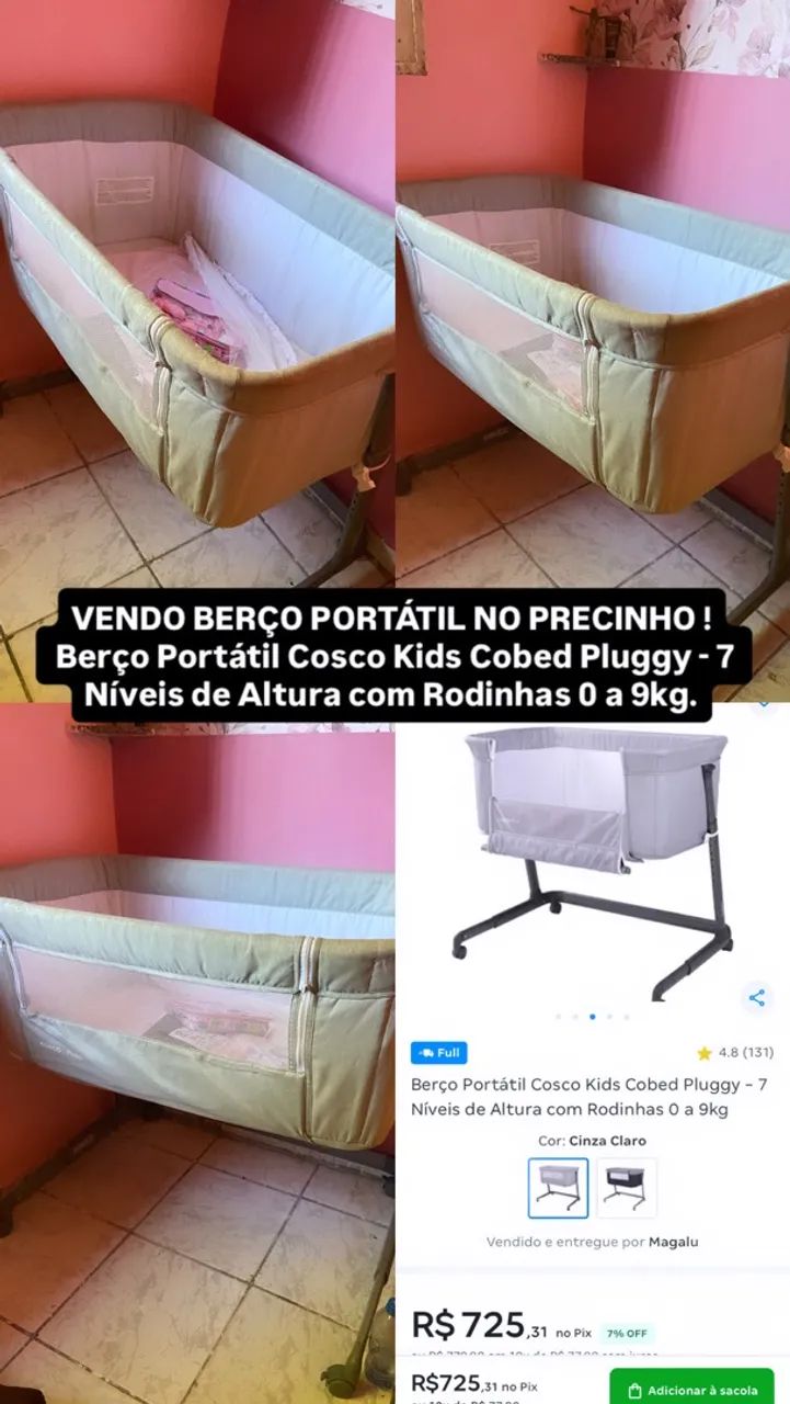 Berço Portátil Moisés 
