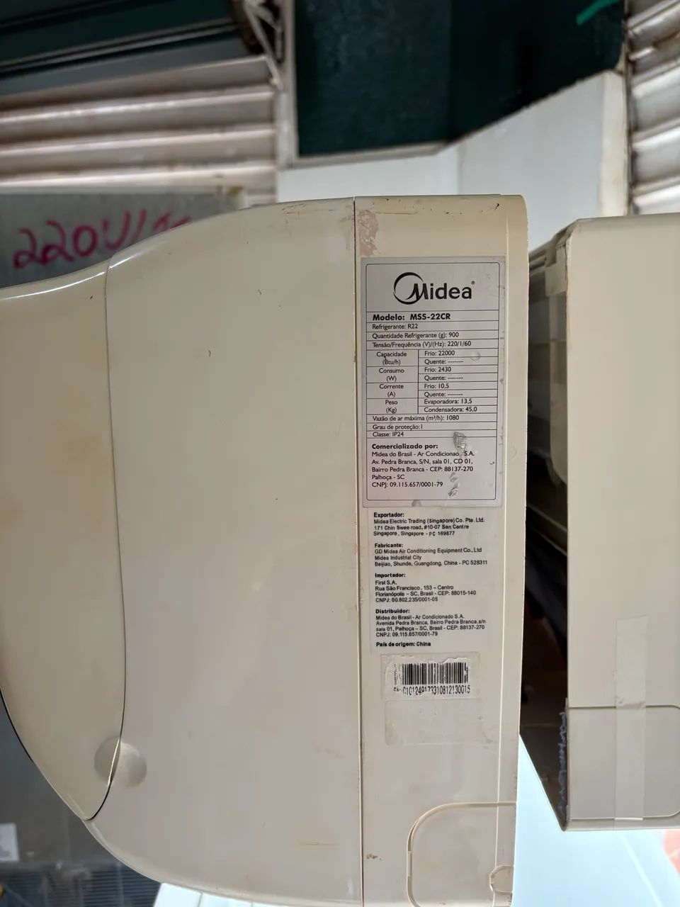 Ar condicionado Midea 22milBTU - Foto 2