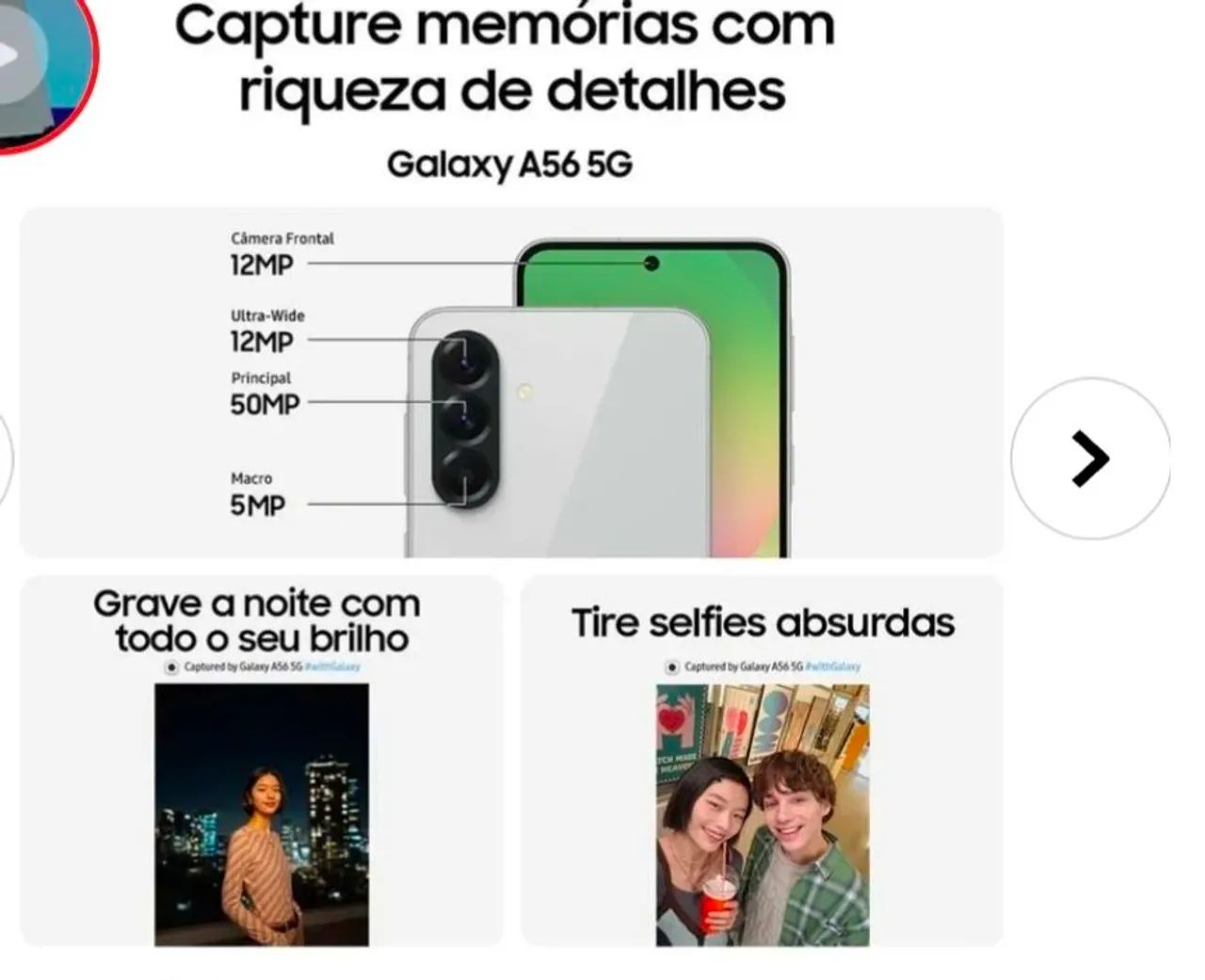 Samsung A56 256GB 8GB RAM - Foto 2