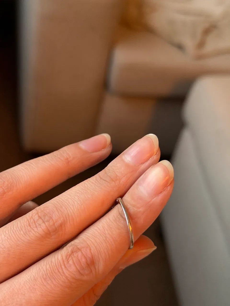 anel vivara ouro branco e diamante  - Foto 2