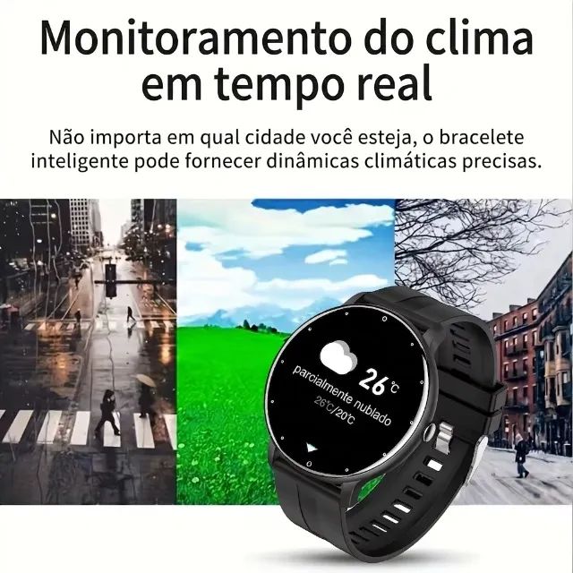 NOVO Smartwatch com tela de 1.5 polegadas para android/ios, chamada sem fio, esportes - Foto 4