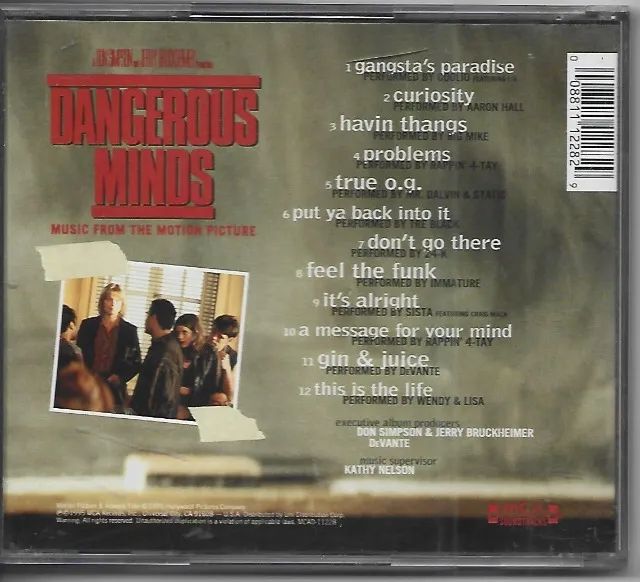 CD Dangerous Minds - Michelle Pfeffer - Trilha Sonora do Filme - Foto 2