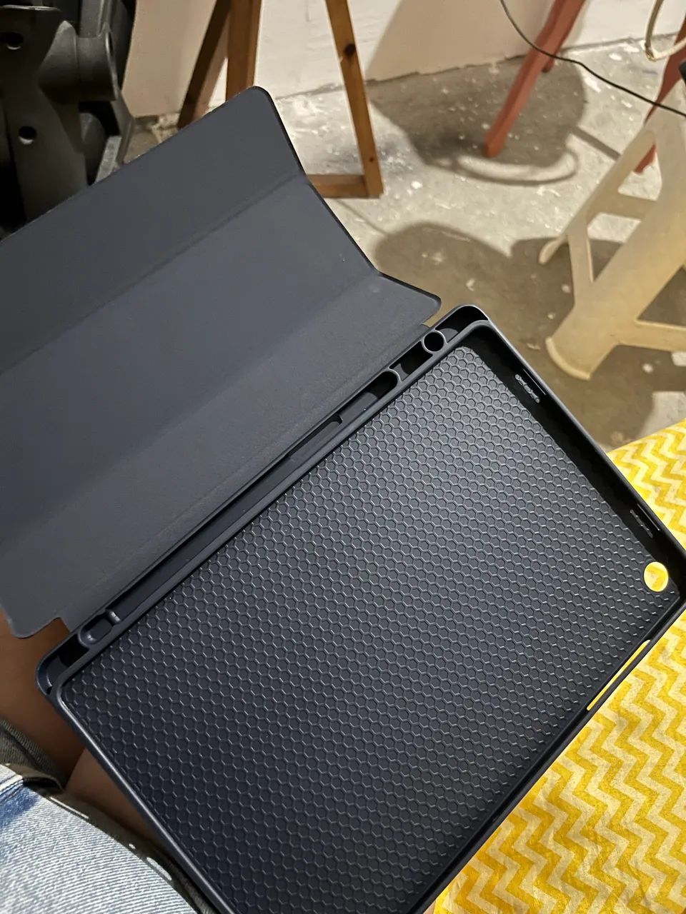 Capa Case Para Tablet Galaxy Tab A11/a9 Plus 11"+película Azul-marinho - Foto 3