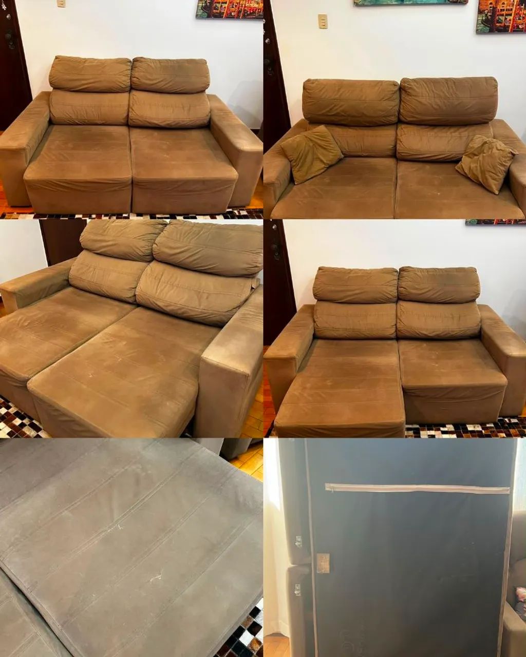 Sofá + poltrona[desapego]Leve os dois com R$ 250,00 de desconto!
