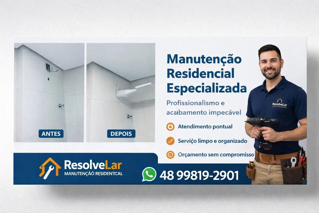 Manutenção Residencial Premium em São José | Atendimento Profissional e Discreto